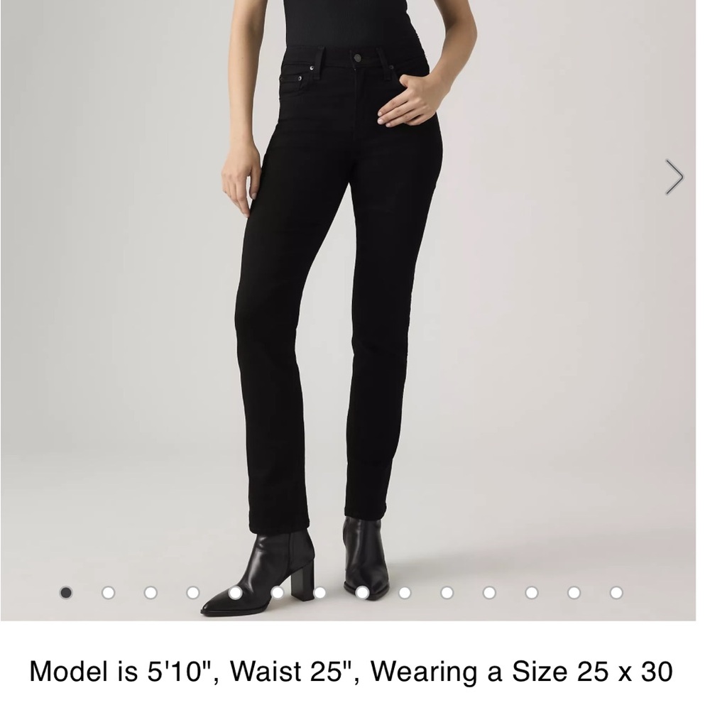 Levi's 724 high rise straight jeans